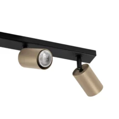Deckenstrahler Zoom, 5-flammig, schwarz/gold