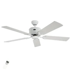 Deckenventilator ECO ELEMENTS, weiß/grau, Ø 132 cm, leise
