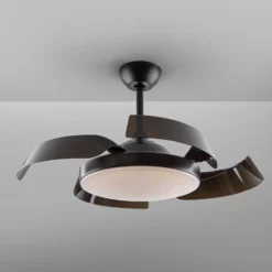 Deckenventilator Enzo mit LED dimmbar, CCT schwarz