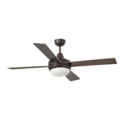 Deckenventilator Icaria L mit Licht braun/mahagoni