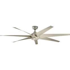Deckenventilator Lehr, IP44, silber antik, Ø 203 cm