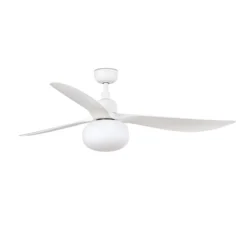 Deckenventilator mit Licht Outwood, weiß, DC, leise, Ø150cm
