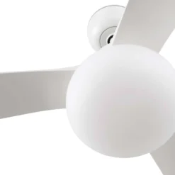 Deckenventilator mit Licht Outwood, weiß, DC, leise, Ø150cm