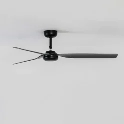 Deckenventilator Punt M, schwarz, DC, leise, 130 cm, Remote