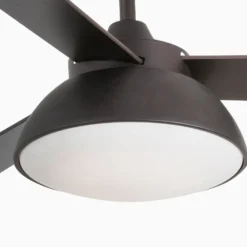 Deckenventilator Rodas mit LED-Leuchte, braun