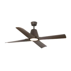 Deckenventilator Typhoon M LED-Leuchte IP44 braun