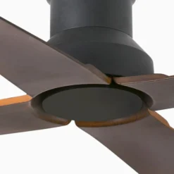 Deckenventilator Winche M, IP44, für außen, wenge