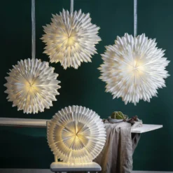 Dekostern Frost, Papier ohne Fassung Ø 50cm weiß