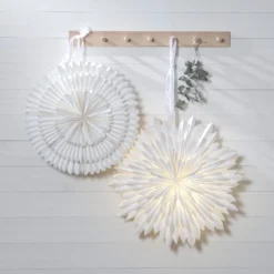 Dekostern Frost, Papier ohne Fassung Ø 50cm weiß