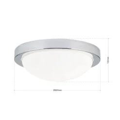 Dezente Deckenleuchte MINEA 32 cm, chrom