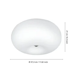 Dezente Deckenleuchte Optica 35 cm