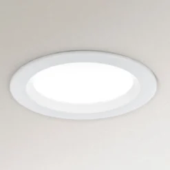 Dimmbare LED-Einbauleuchte Spock Ø 9 cm weiß