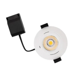 DOTLUX LED-Deckeneinbaulampe CIRCLEminidim weiß Ø 8,5 cm Alu