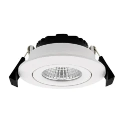 DOTLUX LED-Deckeneinbaulampe CIRCLEminidim weiß Ø 8,5 cm Alu