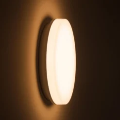 DOTLUX LED-Deckenlampe SURFACE, Ø 40 cm, weiß, PC, CCT, IP54