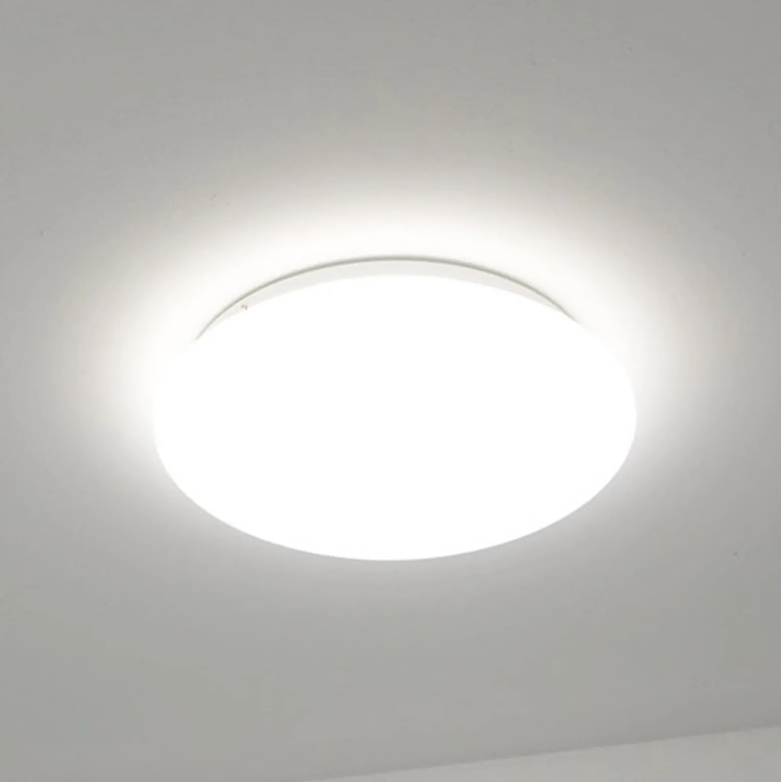 DOTLUX LED-Deckenleuchte LUNA, weiß, Ø 33 cm, PMMA, CCT IP44