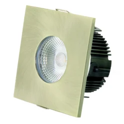 DOTLUX MULTIsun LED-Einbauleuchte, eckig, messing