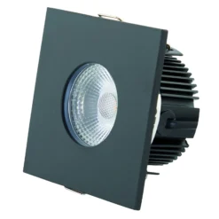 DOTLUX MULTIsun LED-Einbauleuchte, eckig, schwarz
