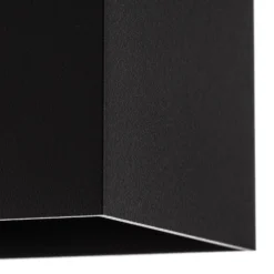 Downlight Cobble in eckiger Form, schwarz