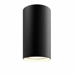 Downlight Eye S in Zylinderform, schwarz