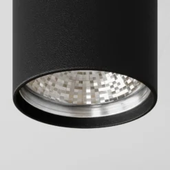 Downlight Eye S in Zylinderform, schwarz