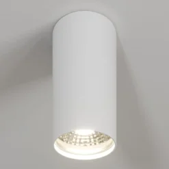 Downlight Eye S in Zylinderform, weiß