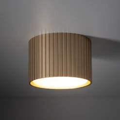 Downlight Ferro, beige, Kunststoff, 6 cm hoch, GX53