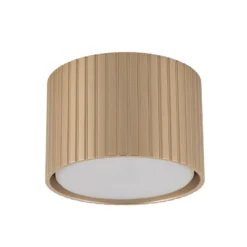 Downlight Ferro, beige, Kunststoff, 6 cm hoch, GX53