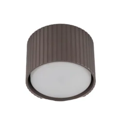 Downlight Ferro, braun, Kunststoff, 6 cm hoch, GX53