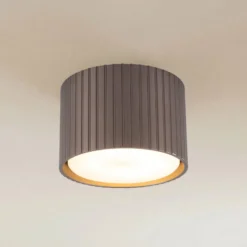 Downlight Ferro, braun, Kunststoff, 6 cm hoch, GX53