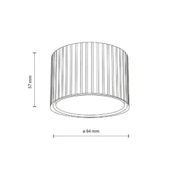Downlight Ferro, braun, Kunststoff, 6 cm hoch, GX53
