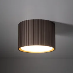 Downlight Ferro, braun, Kunststoff, 6 cm hoch, GX53