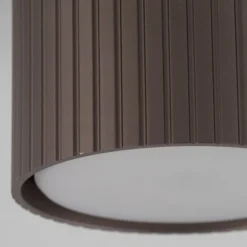 Downlight Ferro, braun, Kunststoff, 6 cm hoch, GX53
