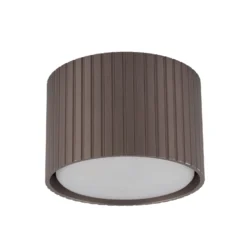 Downlight Ferro, braun, Kunststoff, 6 cm hoch, GX53