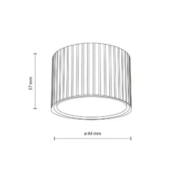 Downlight Ferro, schwarz, Kunststoff, 6 cm hoch, GX53