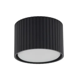 Downlight Ferro, schwarz, Kunststoff, 6 cm hoch, GX53