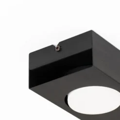 Downlight Ian in Schwarz, vierflammig
