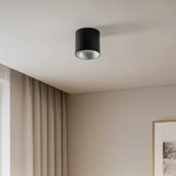 Downlight Point Tone, schwarz, innen silber