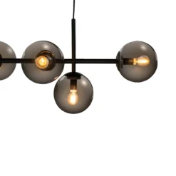 Dyberg Larsen Como Hängeleuchte, 5-flg., schwarz