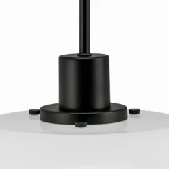 Dyberg Larsen DL31 Hängeleuchte Glasschirm schwarz