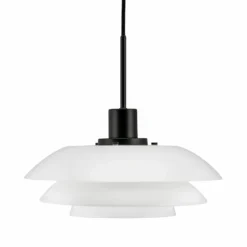 Dyberg Larsen DL31 Hängeleuchte Glasschirm schwarz