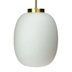Dyberg Larsen DL39 Pendel Ø 25cm opalweiß/messing