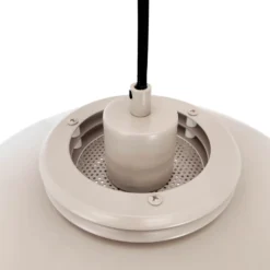 Dyberg Larsen Hängelampe Ejka mini, beige, Ø 30 cm, Metall