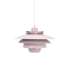 Dyberg Larsen Hängelampe Ejka mini, rosa, Ø 30 cm, Metall