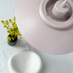 Dyberg Larsen Hängelampe Ejka mini, rosa, Ø 30 cm, Metall