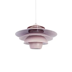 Dyberg Larsen Hängelampe Ejka mini, rosa, Ø 30 cm, Metall