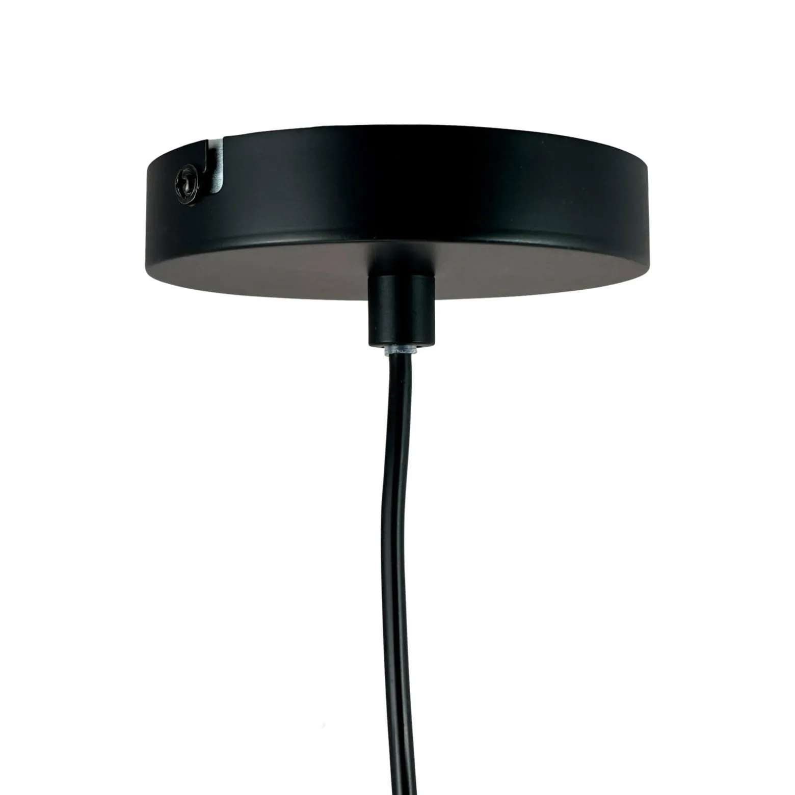 Dyberg Larsen Hängelampe Flora, schwarz matt, Ø 60 cm Metall