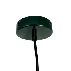 Dyberg Larsen Hängelampe Planet, dunkelgrün, Ø 40 cm, Metall