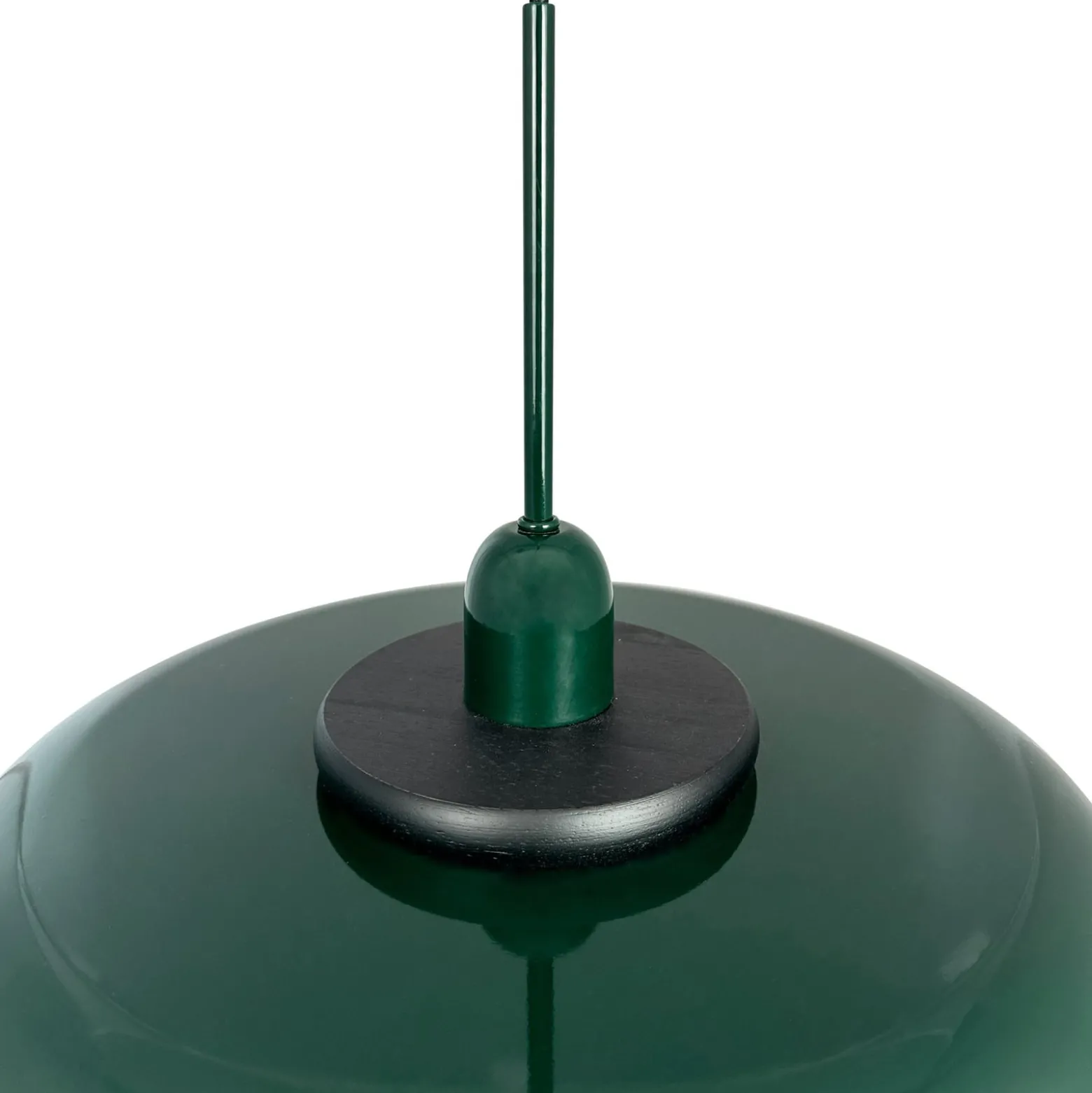 Dyberg Larsen Hängelampe Planet, dunkelgrün, Ø 40 cm, Metall