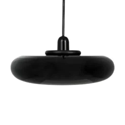 Dyberg Larsen Hängelampe Planet, schwarz, Ø 40 cm, Metall